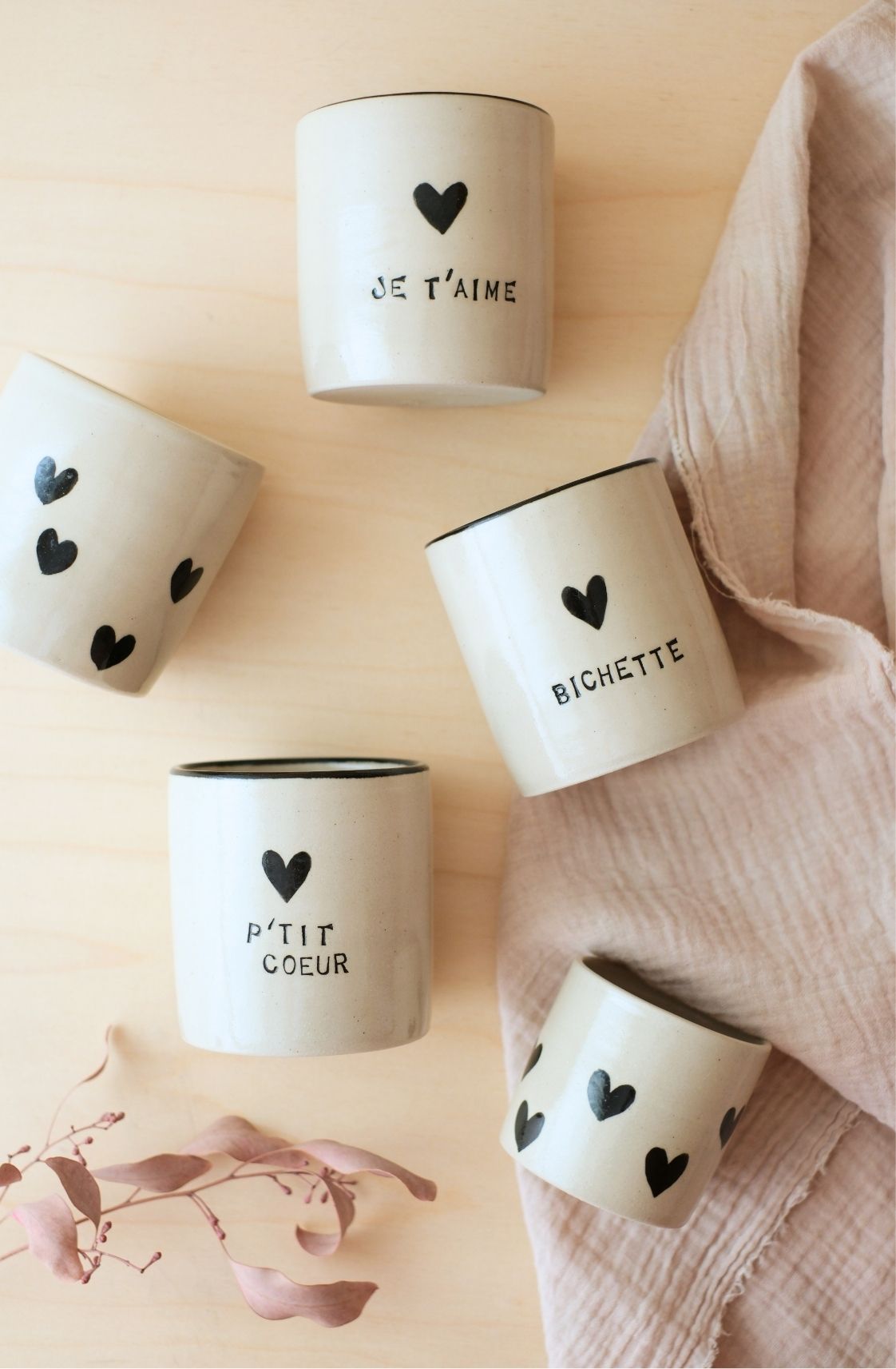 Tasses messagères
