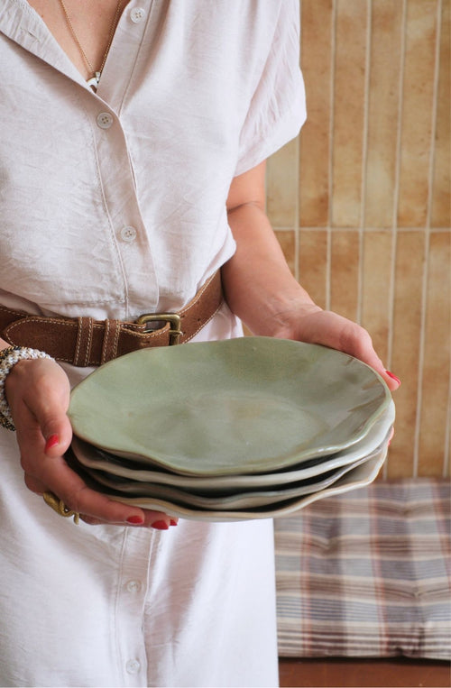 Assiettes creuses ondulées M